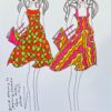 Original Fashion Design Illustration Watercolor Painting Laura Ashley Designer