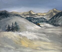 Dolomite Mountains Italy, signed original painting
