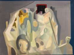 1900-1999 French Surrealist Oil Painting Cubist Abstract Beautiful Colors