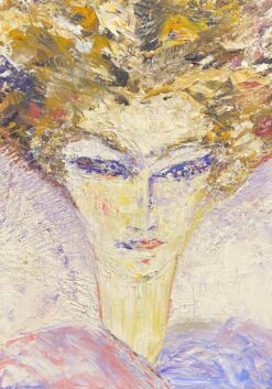 1900-1999 Original French Expressionist Portrait Oil Painting