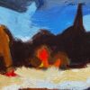 1900-1999 German Modernist Oil Painting - Abstract Landscape