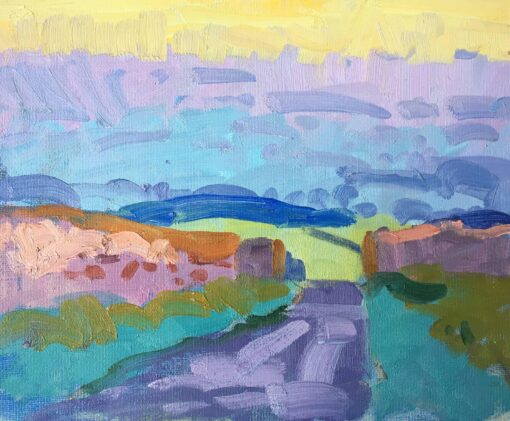 Post-Impressionist Landscape, Oil Painting, British Artist