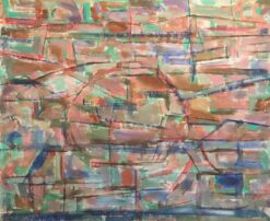 Mid 1900-1999 French Cubist Oil Painting