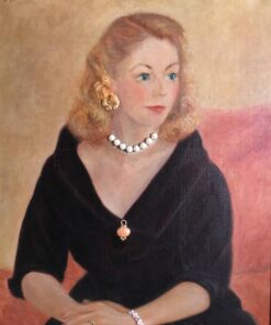 1950’s Parisian Girl - Collage Painting