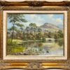 Beautiful Scottish Highland Loch Scene Signed Original British Oil Painting