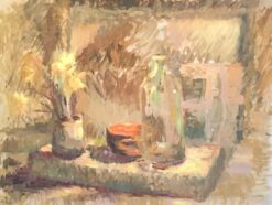 Abstract Still Life, Muted Colours, Original Oil Painting