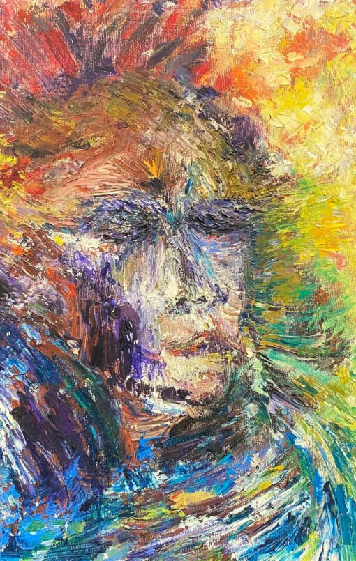 1900-1999 Original French Expressionist Portrait Oil Painting