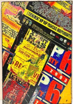 Contemporary French Pop Art Collage Artwork, signed