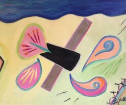 'Haut' Impressionist 1970s Abstract Oil Painting, Signed