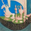 1950's French Modernist/ Cubist Painting - Wacky Interior Scene