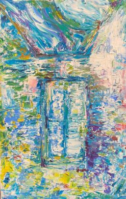 The Garden Window 1900-1999 Original Signed French Expressionist Oil Painting