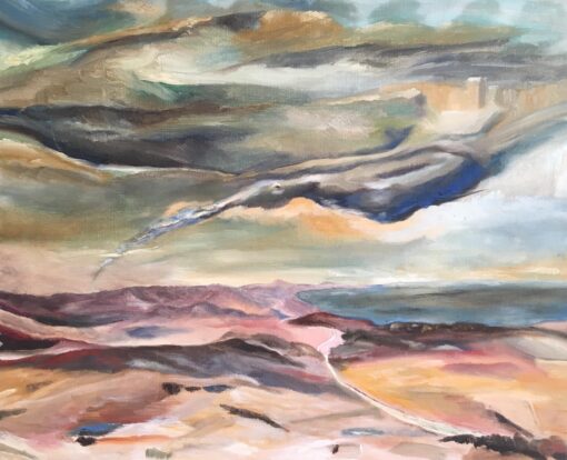 Dark Skies, Stylised Impressionist Oil Painting