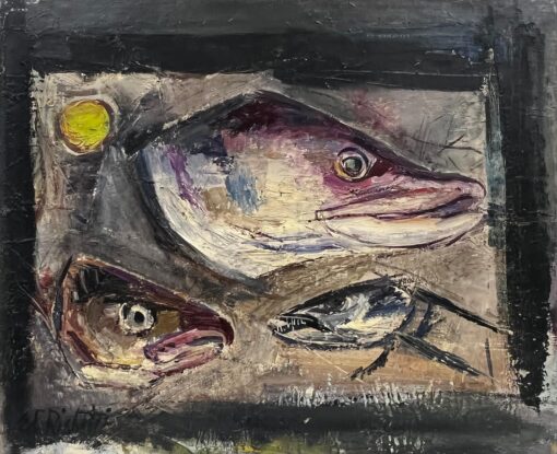 1960s French Interior Still Life - Fish Heads - Ideal for Fish Bistro interior?!