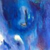 All Blue, Abstract Oil Painting, Signed