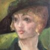 1920's Portrait of an Elegant Woman, Oil Painting, British
