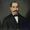 Fine 1800-1899 Portrait of a French Man with Moustache, Large Painting