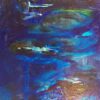 Open Blue, Abstract Oil Painting, Signed