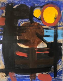 Modern British 1900-1999 Colourful Abstract Painting - Geometric shapes