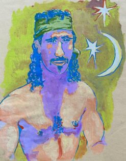 1900-1999 FRENCH MODERNIST PAINTING - HALF LENGTH PORTRAIT MALE NUDE