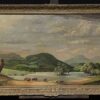Huge Traditional Oil Painting Soldiers on Horseback Lakeland Landscape signed