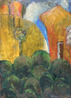 ARMAND ROTTENBERG (1903-2000) LARGE SIGNED FRENCH CUBIST ABSTRACT OIL