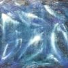 SALLY BRADSHAW (b.1962) CONTEMPORARY ABSTRACT BRITISH PAINTING - BLUES & WHITES