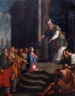 1700 - 1799 Italian Old Master Oil - Presentation of the Virgin in the Temple