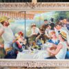 Very Large French Impressionist Signed Oil Painting Luncheon of the Boat Party