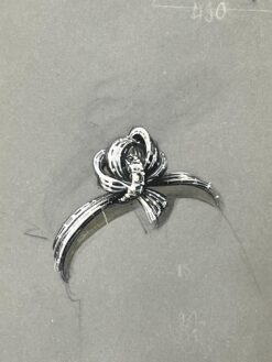 Original Parisian Vintage Jewelry Design Art by Van Cleef & Boucheron Designer