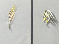 Original Parisian Vintage Jewelry Design Art by Van Cleef & Boucheron Designer