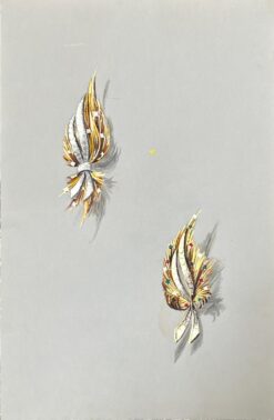 Original Parisian Vintage Jewelry Design Art by Van Cleef & Boucheron Designer