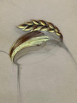 Original Parisian Vintage Jewelry Design Art by Van Cleef & Boucheron Designer