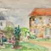 Mid 1900-1999 French Charming Cottage Garden Landscape