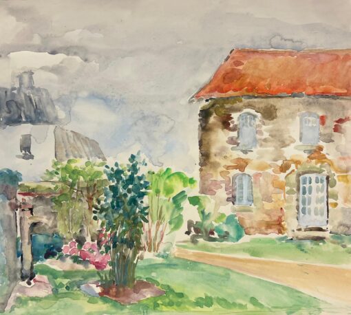 Mid 1900-1999 French Charming Cottage Garden Landscape