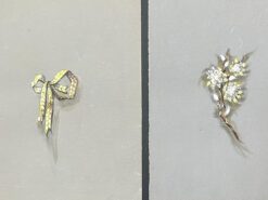 Original Parisian Vintage Jewelry Design Art by Van Cleef & Boucheron Designer