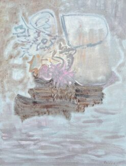 French 1900-1999 Abstract Painting Seascape at Grey Whispers of Soft Hue