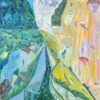 Large French 1900-1999 Abstract Landscape Gorges De Verdon Provence