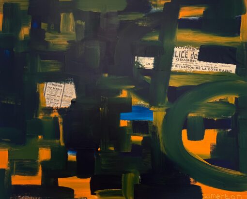 Very Large British Expressionist Abstract Original Painting on canvas