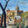 FERNAND AUDET (1923-2016) FRENCH IMPRESSIONIST OIL - SOUTH OF FRANCE TOWN