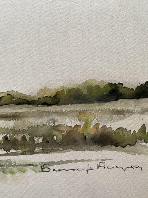 ROGER BONAFE (B.1932) ORIGINAL PAINTING FRENCH MODERNIST - LANDSCAPE SKETCH