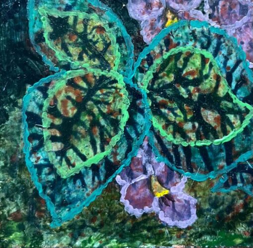 1960's British Surrealist Oil Painting - "Peeping Faces" - Image 4