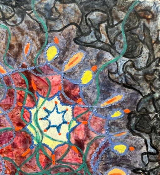 1960's British Surrealist Oil Painting - "Rhythms with Central Point" - Image 3