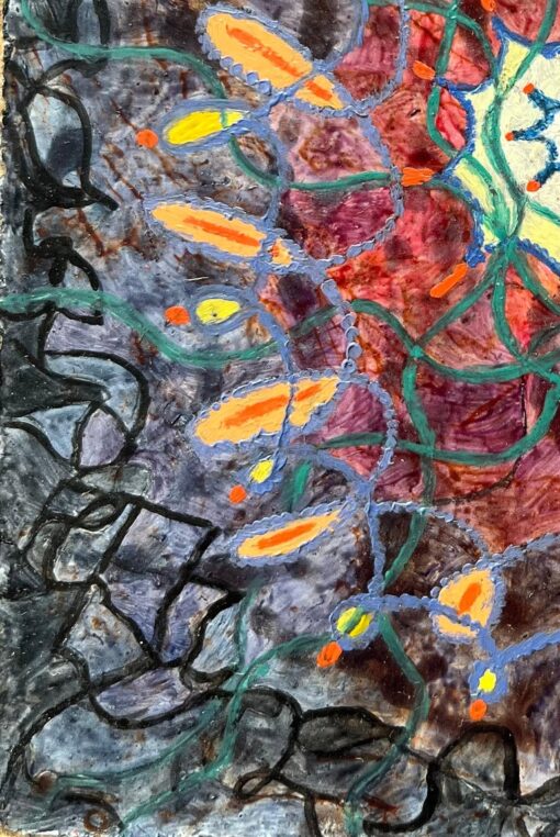 1960's British Surrealist Oil Painting - "Rhythms with Central Point" - Image 5