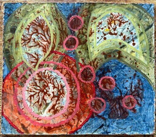 1960's British Surrealist Oil Painting - "Thoughts of a Plant" - Image 2