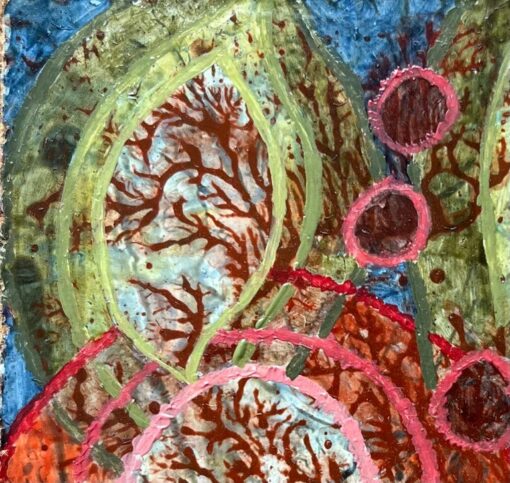 1960's British Surrealist Oil Painting - "Thoughts of a Plant" - Image 4