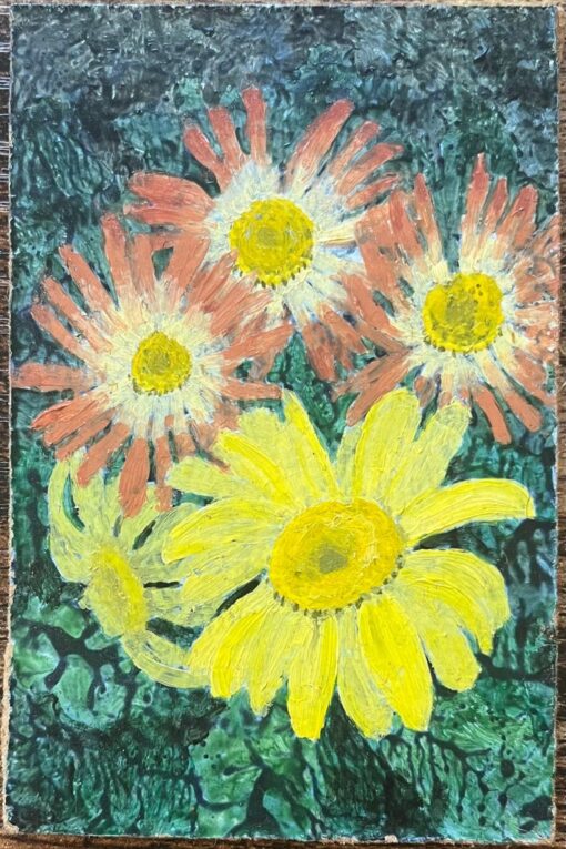 1960's British Surrealist Oil Painting - Sunlit Blossoms - Image 2