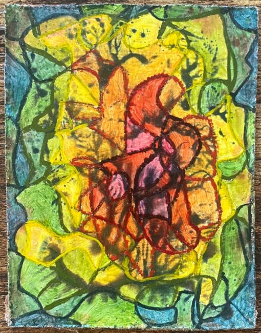 1960's British Surrealist Oil Painting - "Warm Hearted" - Image 2