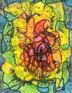 1960's British Surrealist Oil Painting - "Warm Hearted"