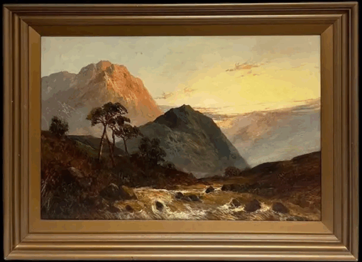 Original Scottish Highland Oil Painting