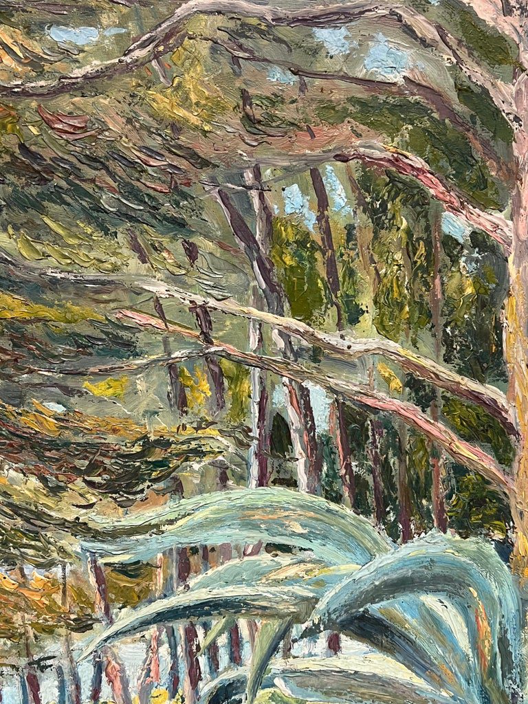Mid 20th Century French Post-Impressionist Landscape Pine Trees Coastal Path - Image 10